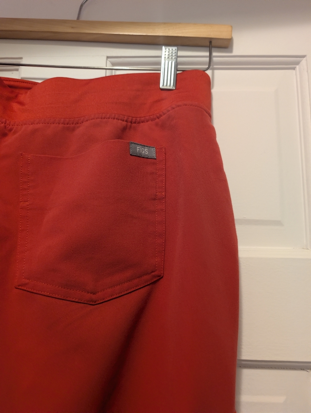 Figs Women Joggers, Red- Raspberry Color Medium Petite - Picture 4 of 6